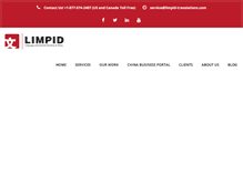 Tablet Screenshot of limpid-translations.com